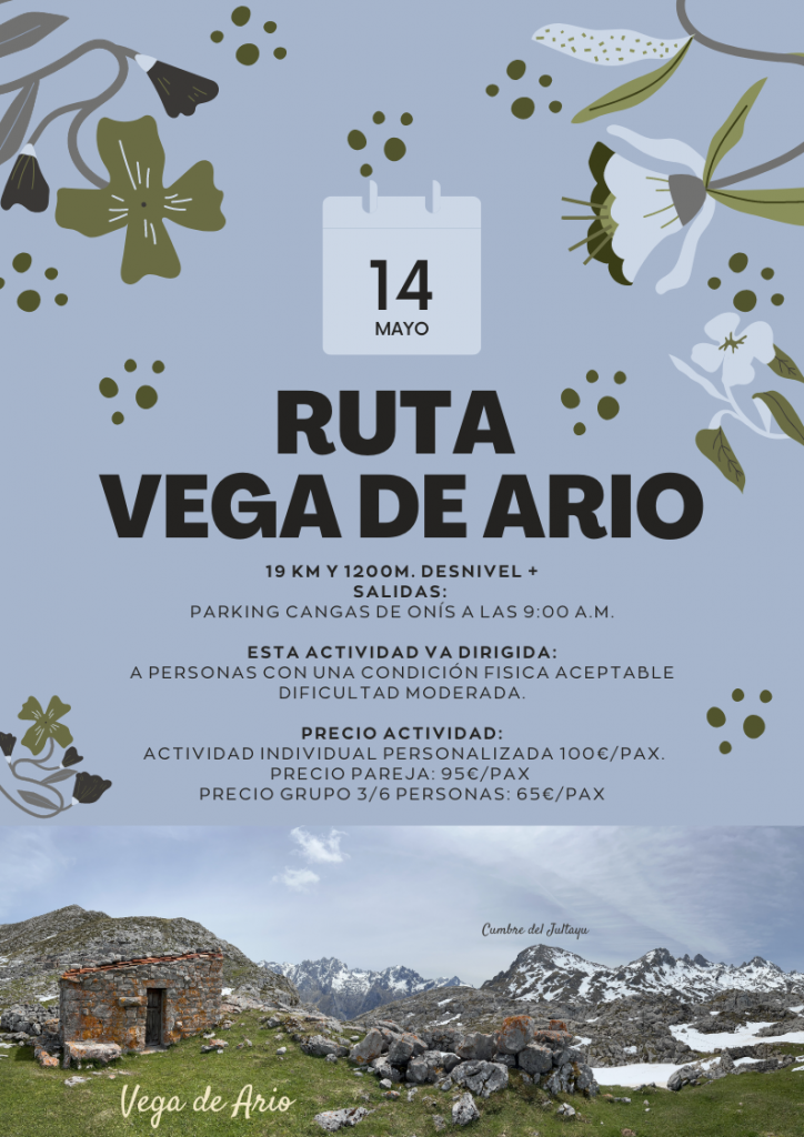 Guía de montaña Mirando al Picu14 de Mayo 2022 Ruta Vega de Ario - Cumbre del Jultayu