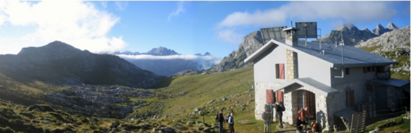 Guía de montaña Mirando al picu Asturias picos de Europa refugio de vega de Ario